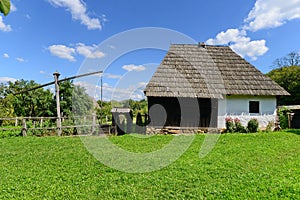 Country houses with sweep well from Maramures